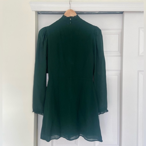 Reformation Lewis Dress in Forest Green - Picture 12 of 12